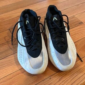 Kids Black and Silver Shoes